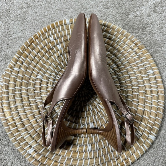 Donald J. Pliner Women’s Rimma Leather Slingback Heels Shoes in Blush Pink 11 - Picture 6 of 14